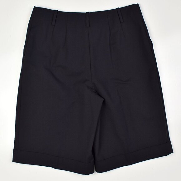 Lafayette 148 Pleated Bermuda Shorts Black NEW 6 - Picture 2 of 6